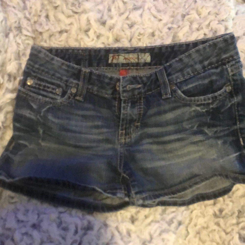 Denim Short Shorts - Blue Washed Women's Shorts